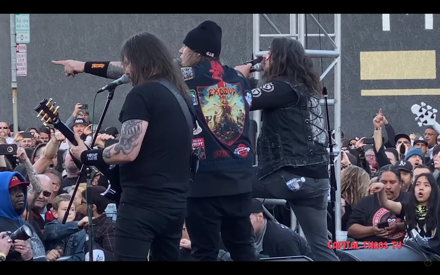 Exodus: i video dell'esibizione in California con Robb Flynn e Rick Hunolt