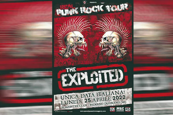 The Exploited: Game Over e L'Ordadunto in apertura della loro unica data Italiana