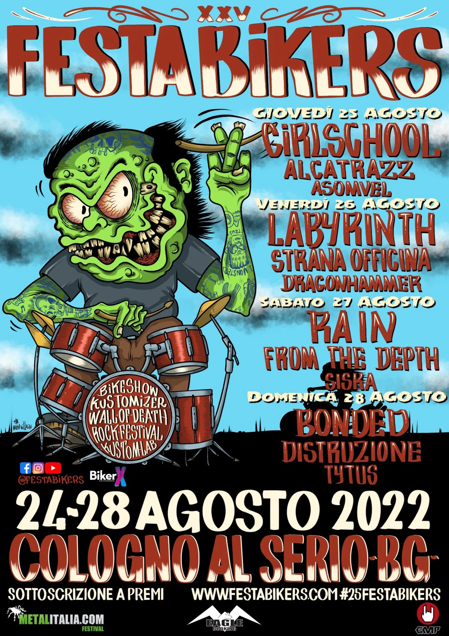 Festa Bikers 2022: il ritorno della kermesse bergamasca, bill e orari