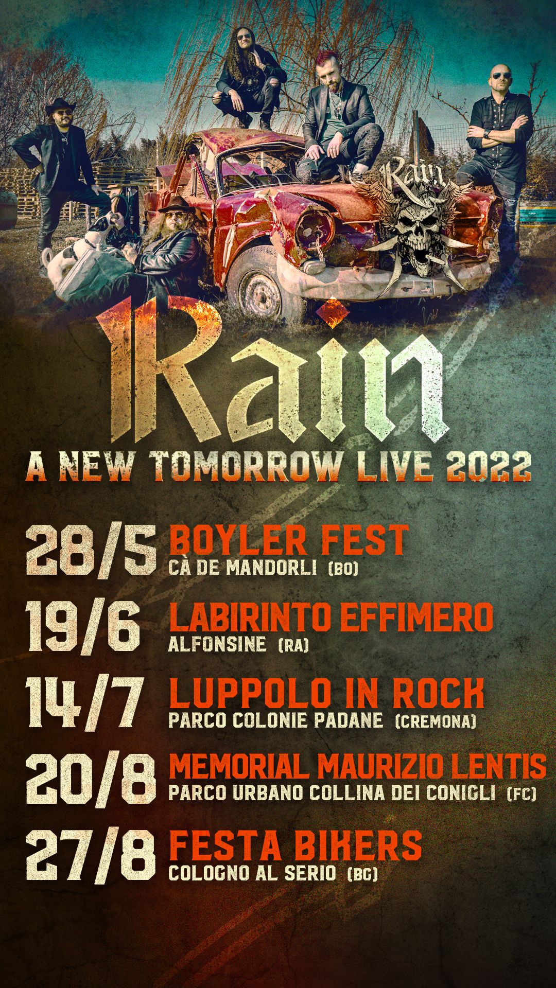 Rain: le prime date confermate