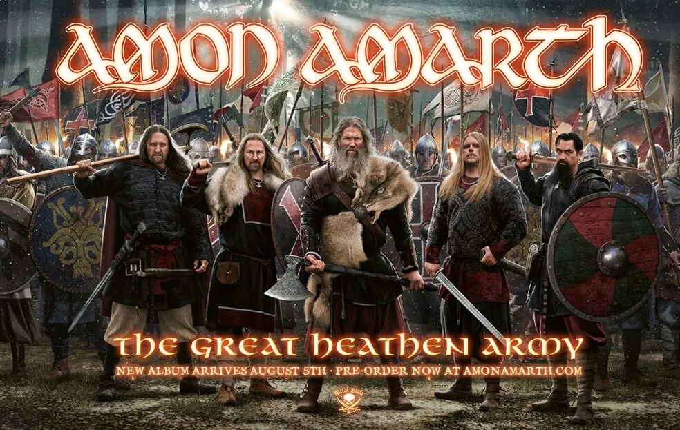 Amon Amarth: ad agosto il nuovo "The Great Heathen Army"; guarda il video di 'Get In The Ring'
