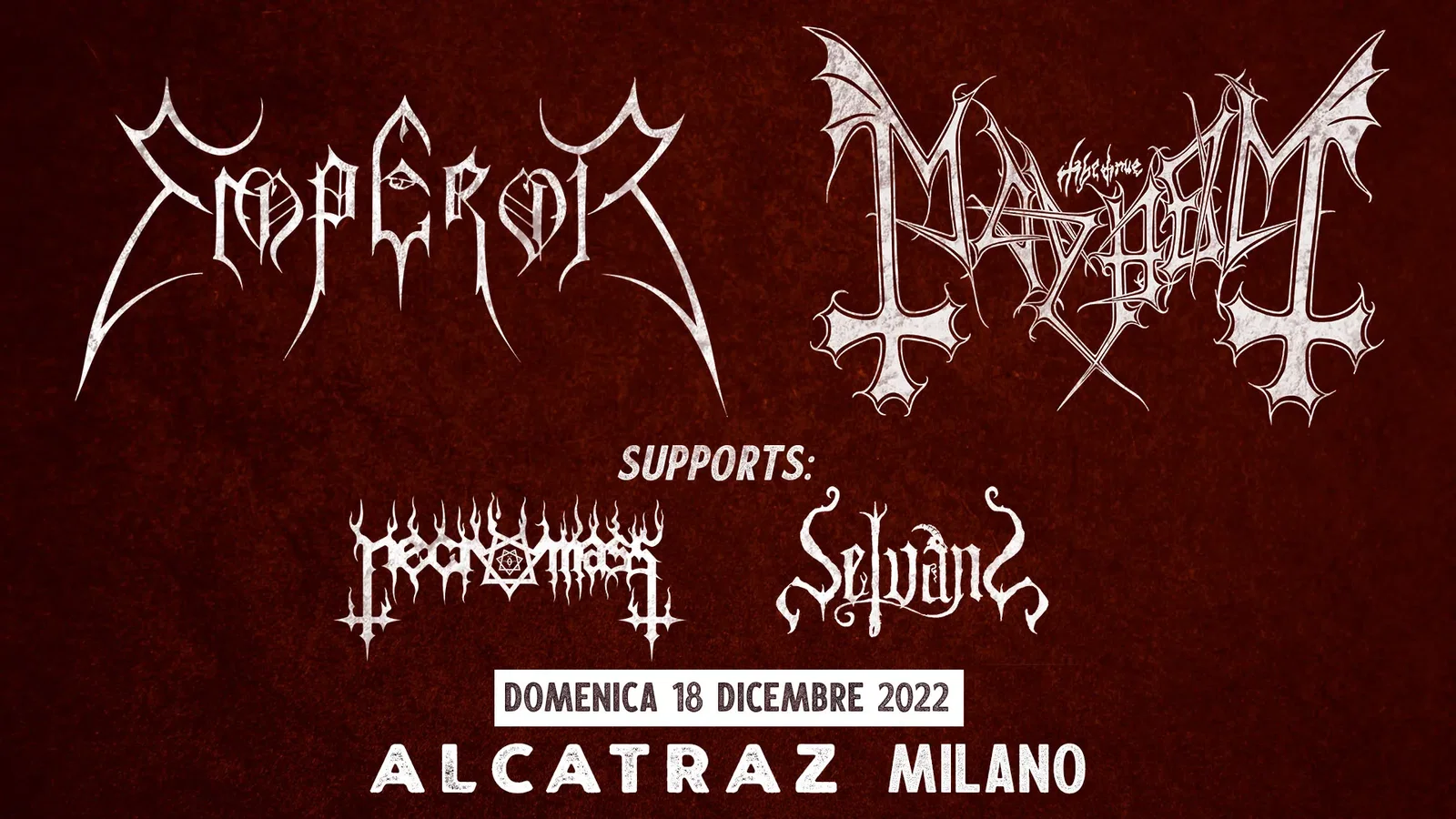 Emperor, Mayhem: insieme per una data in Italia!