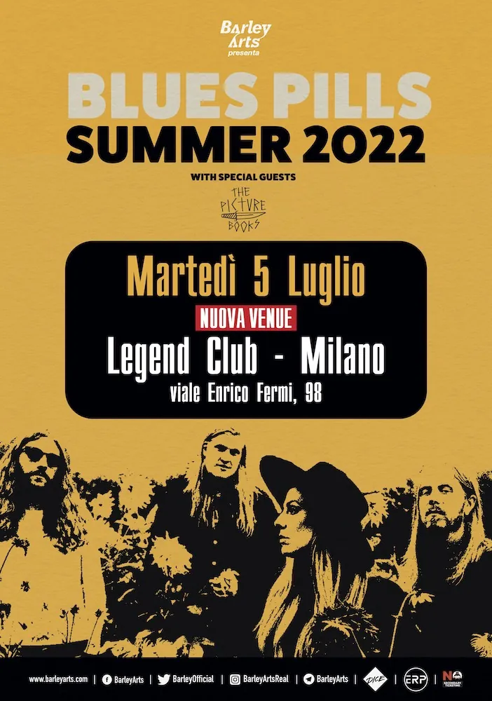 Blues Pills: cambio location per la data italiana