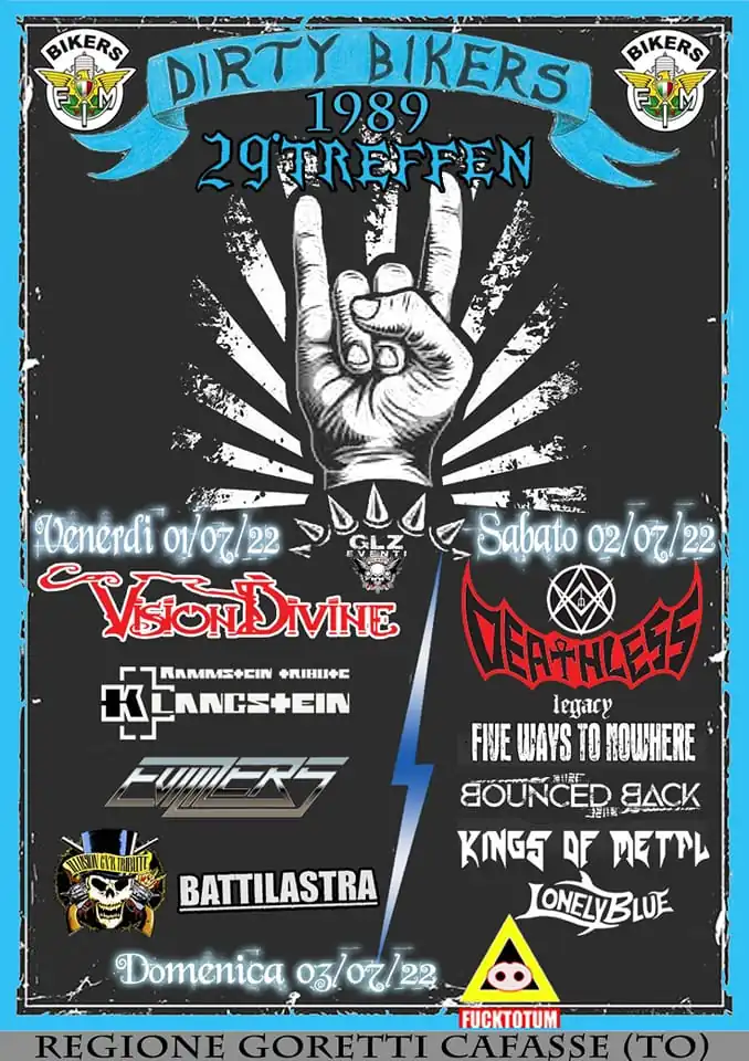 XXIX Raduno DIRTY BIKERS - 01/02/03 Luglio 2022 - CAFASSE - Regione Goretti (TO)