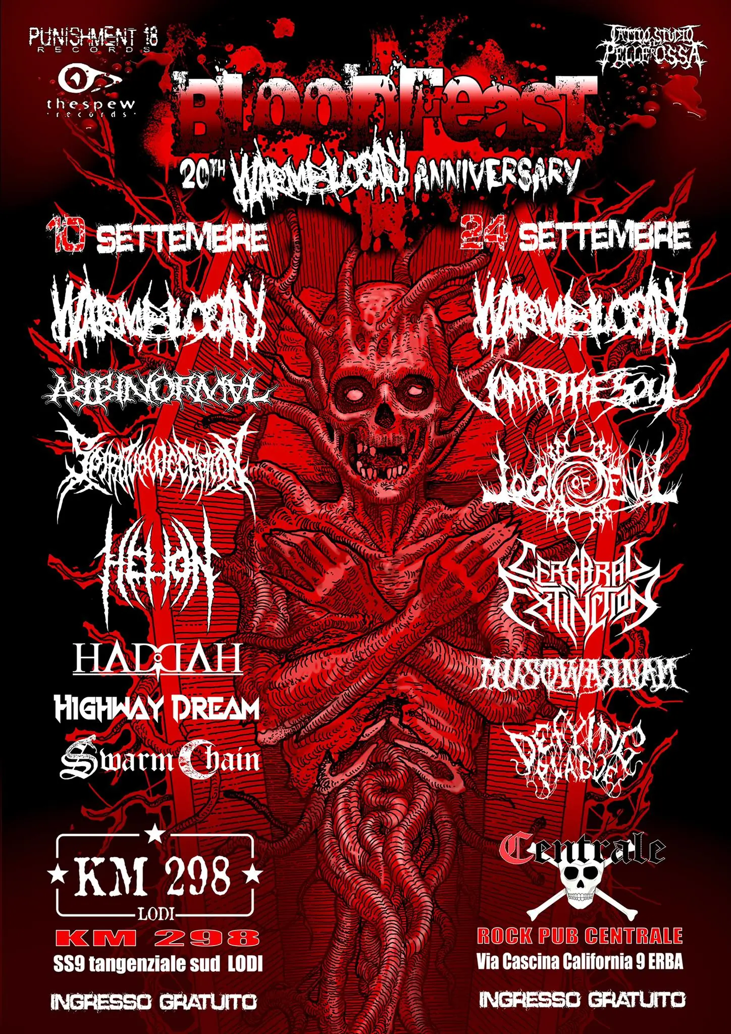 Warmblood: un festival a ingresso gratuito per celebrare i 20 anni di attività metal!