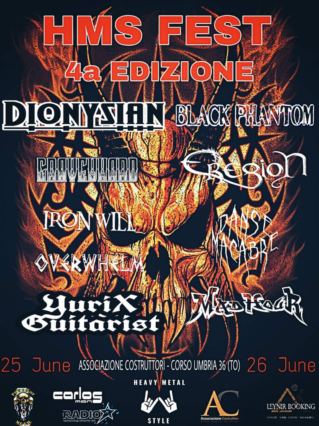 HEAVY METAL STYLE FEST - 25-26/06/2022 @ Associazione Costruttori - Torino
