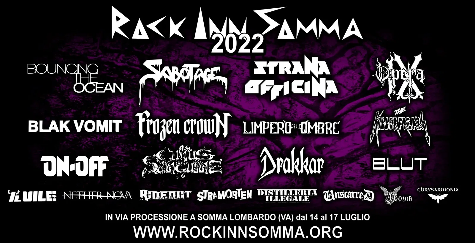 Rock Inn Somma: annunciate le band della quindicesima edizione