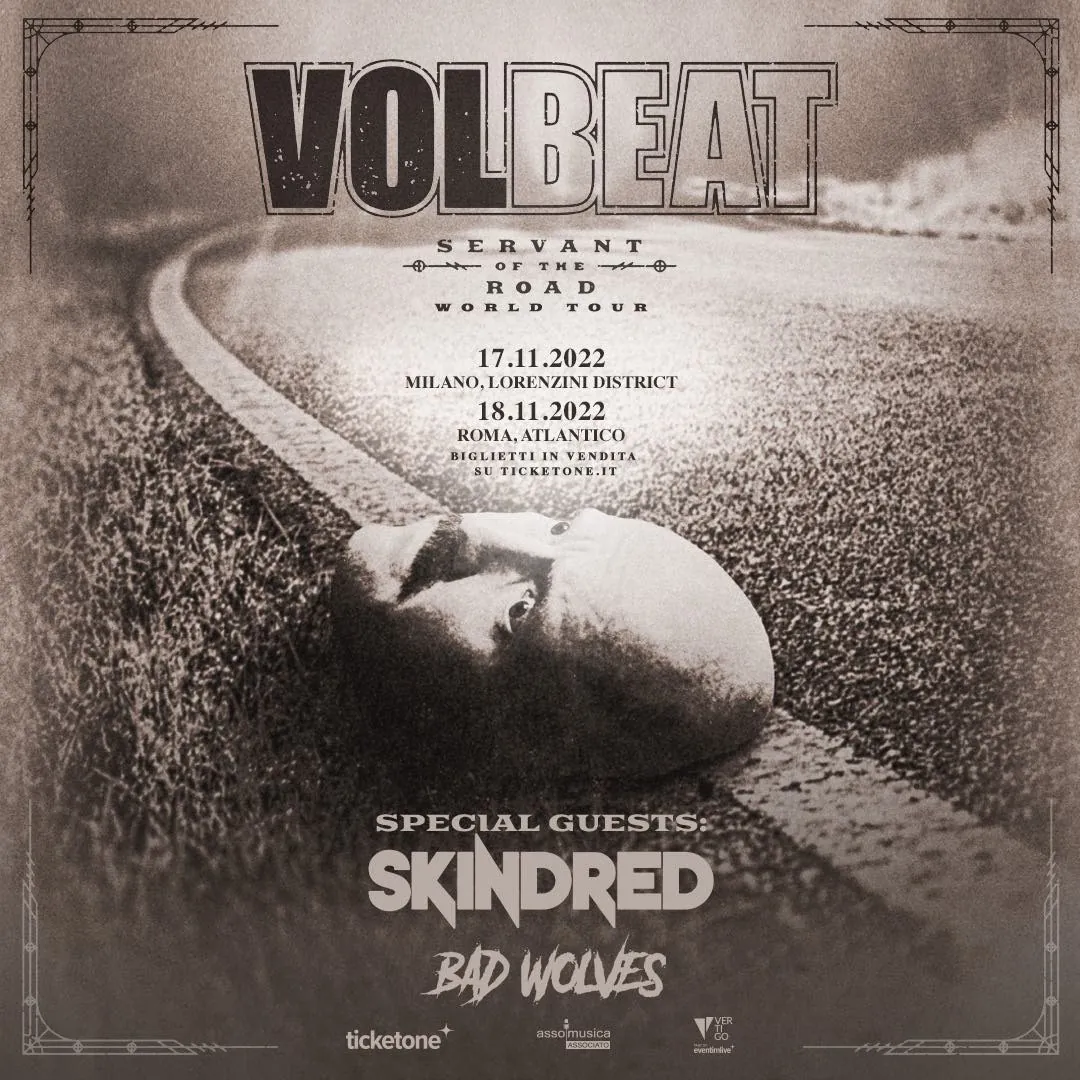 Volbeat annunciano due date in Italia per il 2022