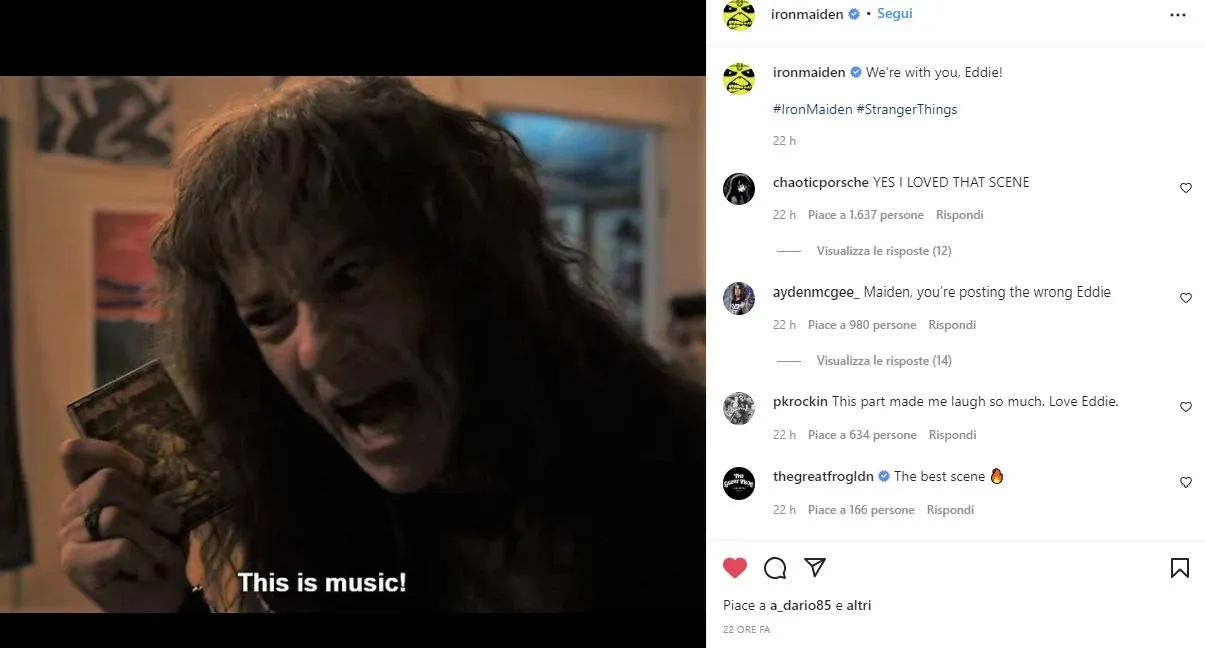 Metallica e Iron Maiden: ringraziano la serie Stranger Things