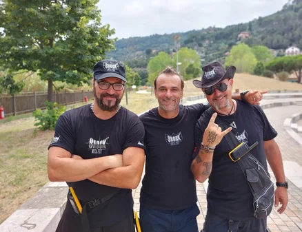 Tris d'assi: da sinistra, Zac, Gigi e Luca