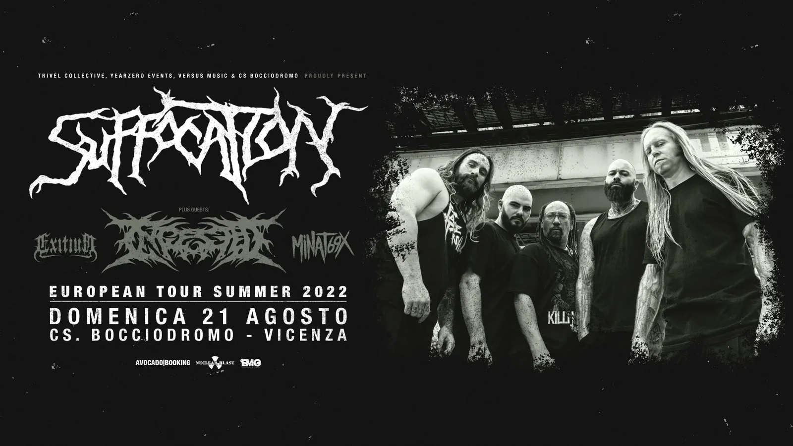 Suffocation: una data in agosto in Italia