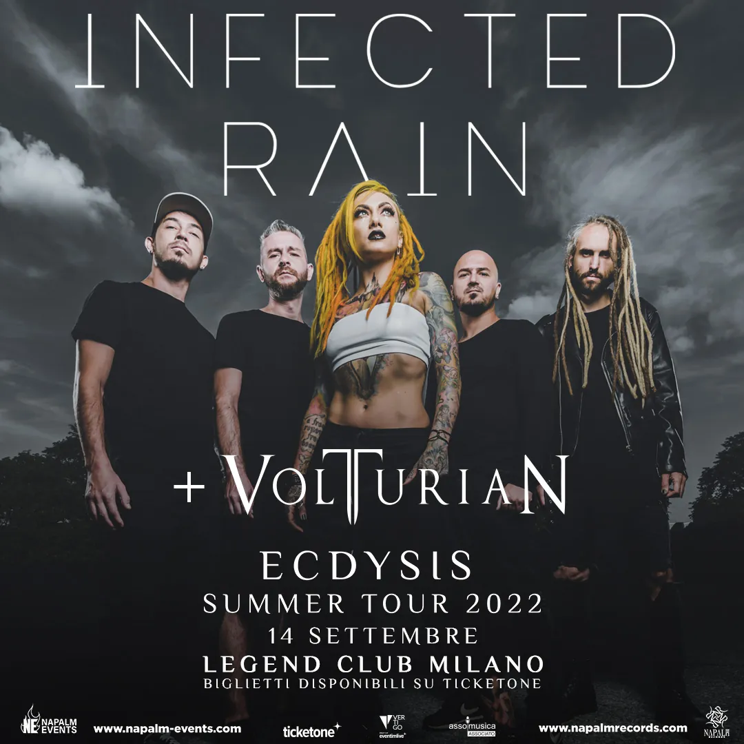Infected Rain: una data a Milano il 14 settembre