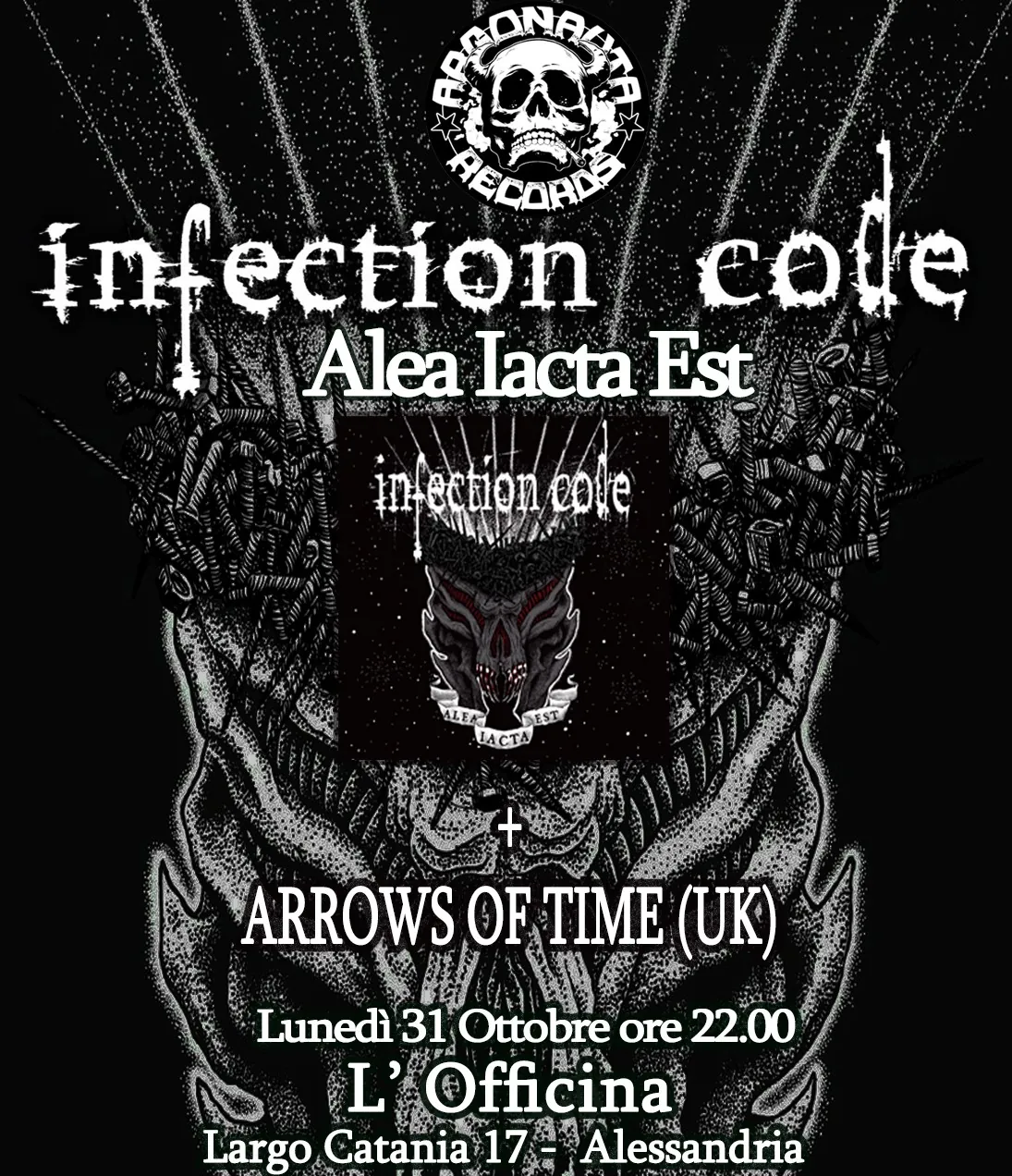 Infection Code: concerto di Halloween all'Officina Concerti di Alessandria