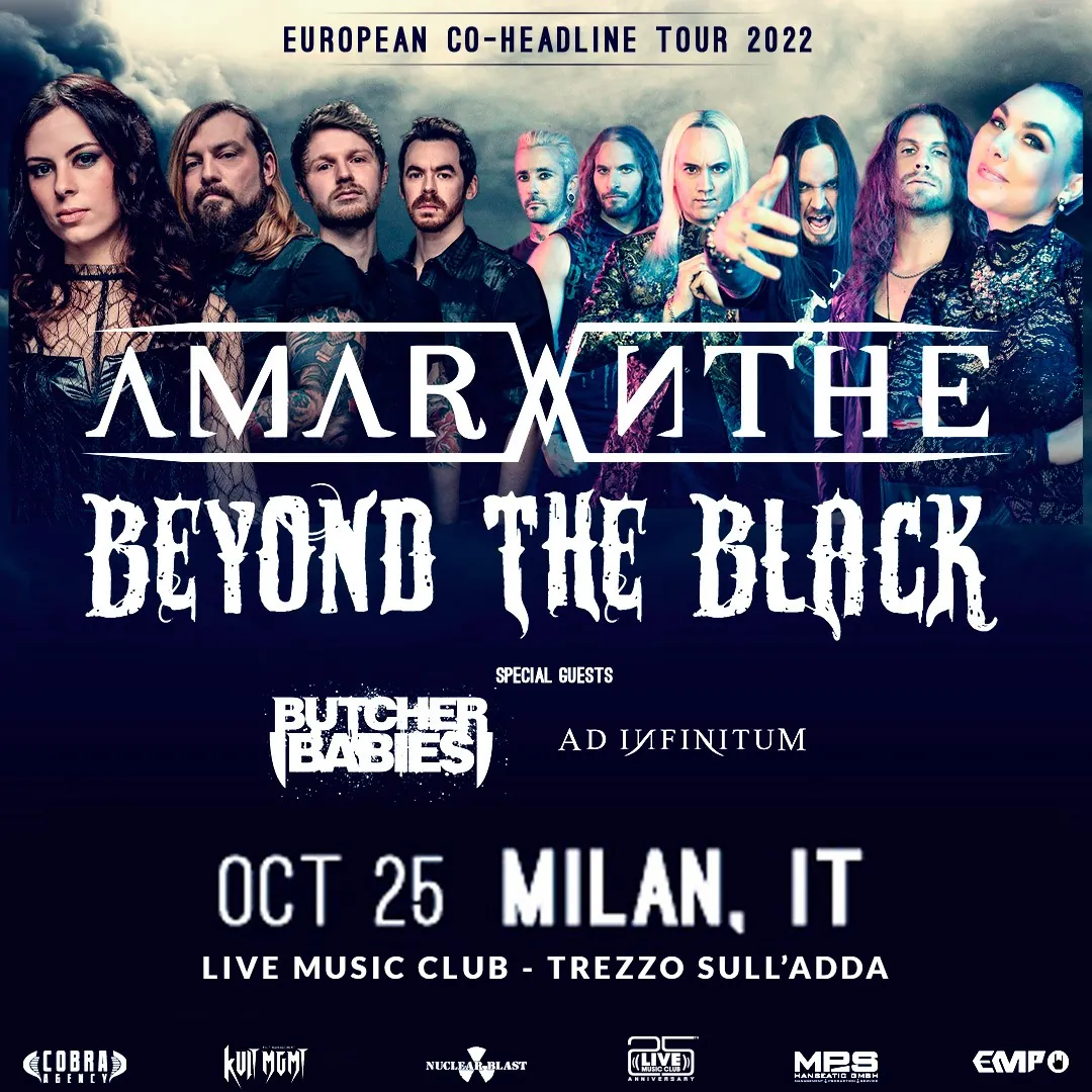 Amaranthe: tutte le info della data Italiana.