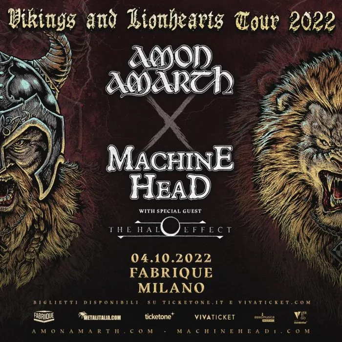 Live Report: Amon Amarth+Machine Head+The Halo Effect @Fabrique, Milano – 4/10/2022