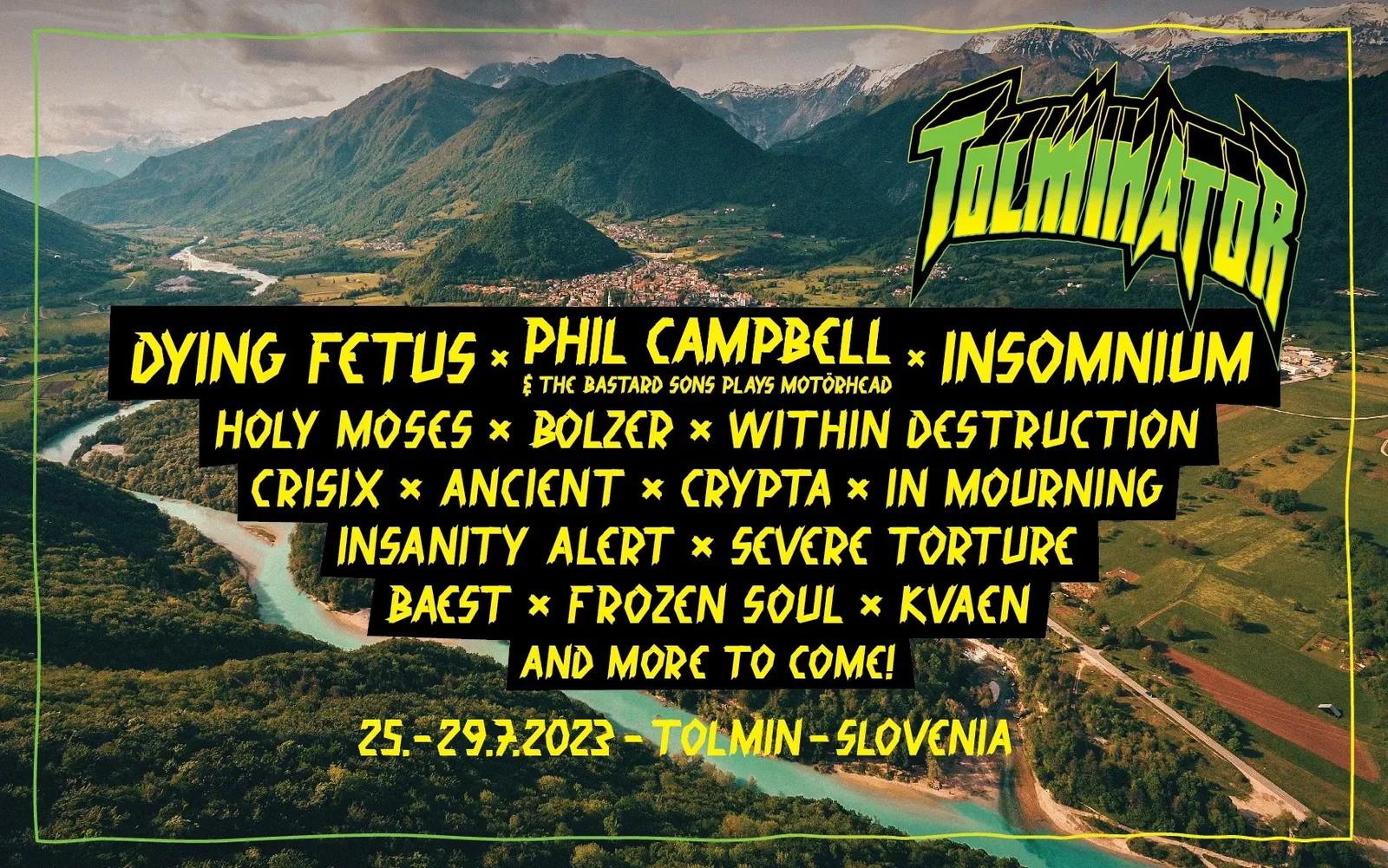 Tolminator: aggiunti al bill Phil Campbell, Bølzer, Crypta, Severe Torture e Baest