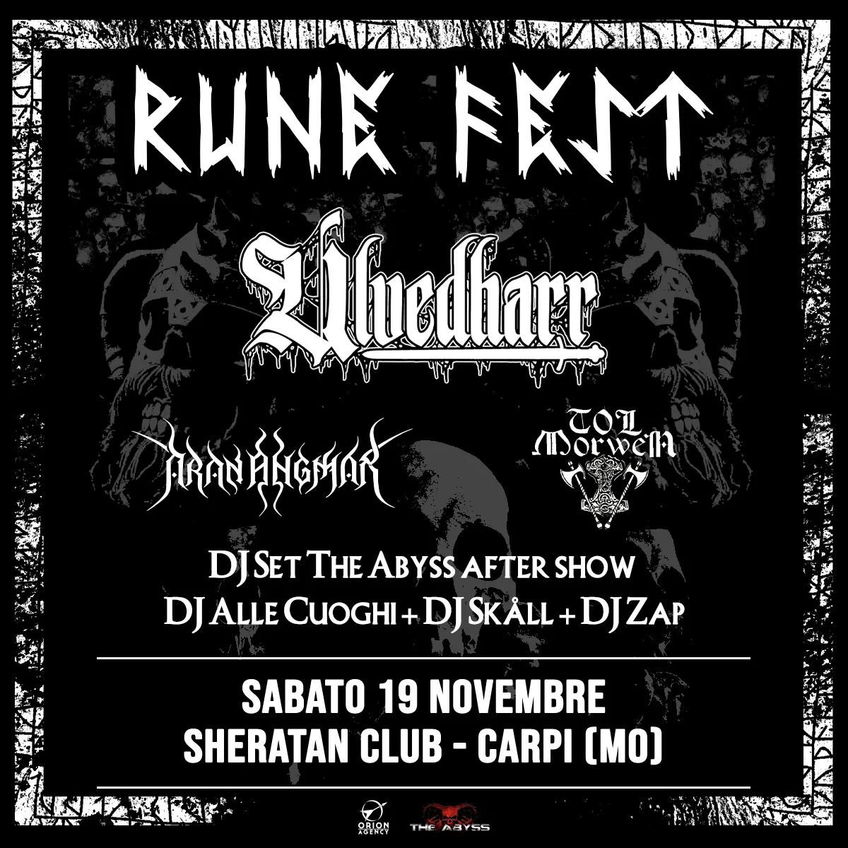 Rune Fest: questo sabato allo Sheratan Club di Carpi