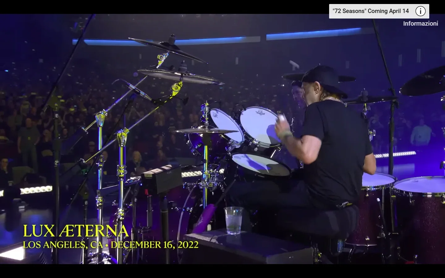 Metallica: il video ufficiale dal vivo di 'Lux Æterna'