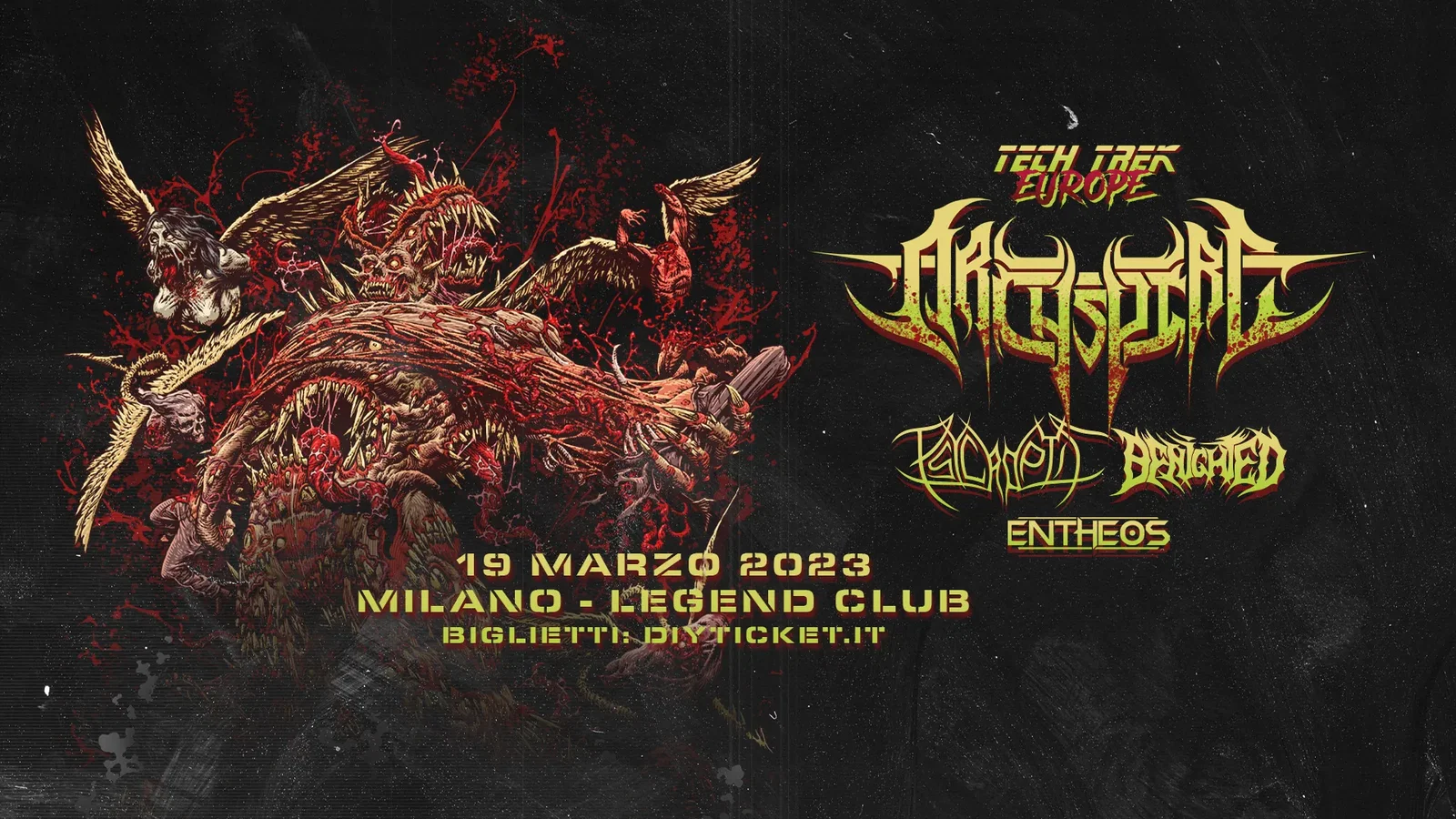Archspire: una data a Milano con Psycroptic e altri!