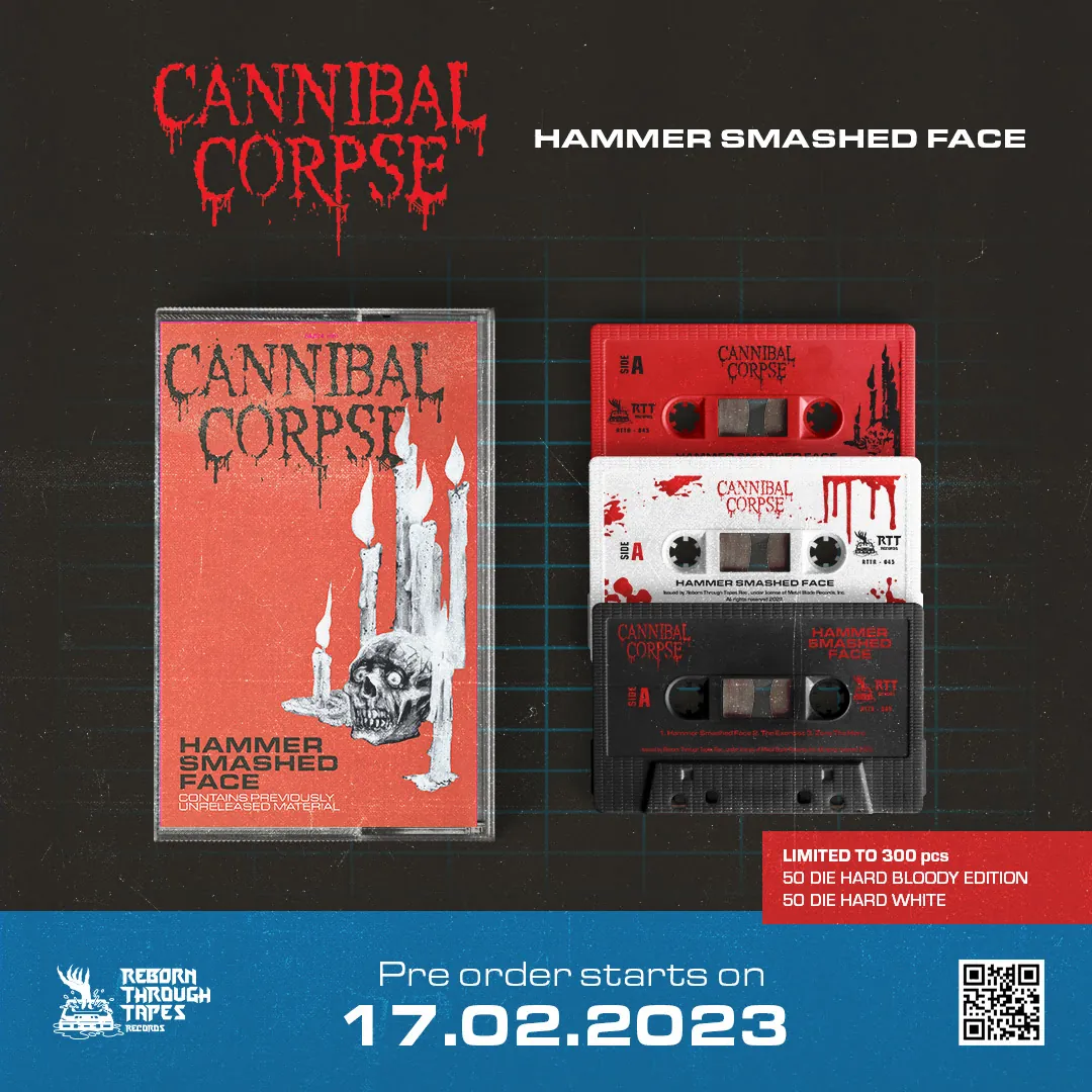 Cannibal Corpse e Distruzione: nuove ristampe in musicassetta