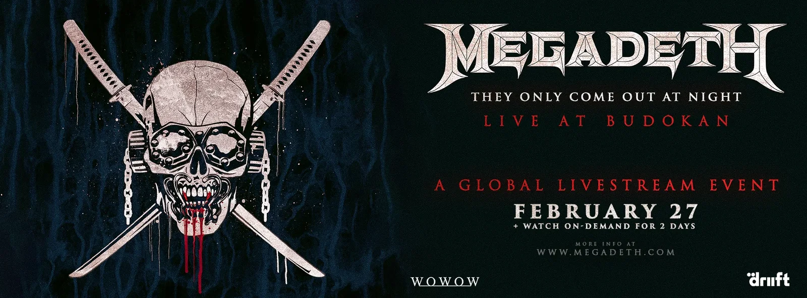 Megadeth: il concerto al Budokan di Tokyo verrà trasmesso in live stream