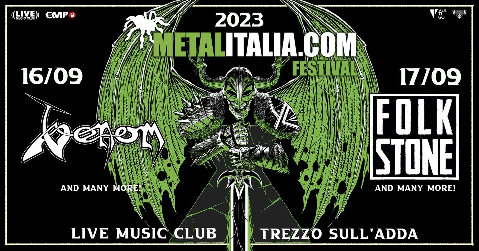 Metalitalia Festival 2023: Venom e Folkstone gli headliner