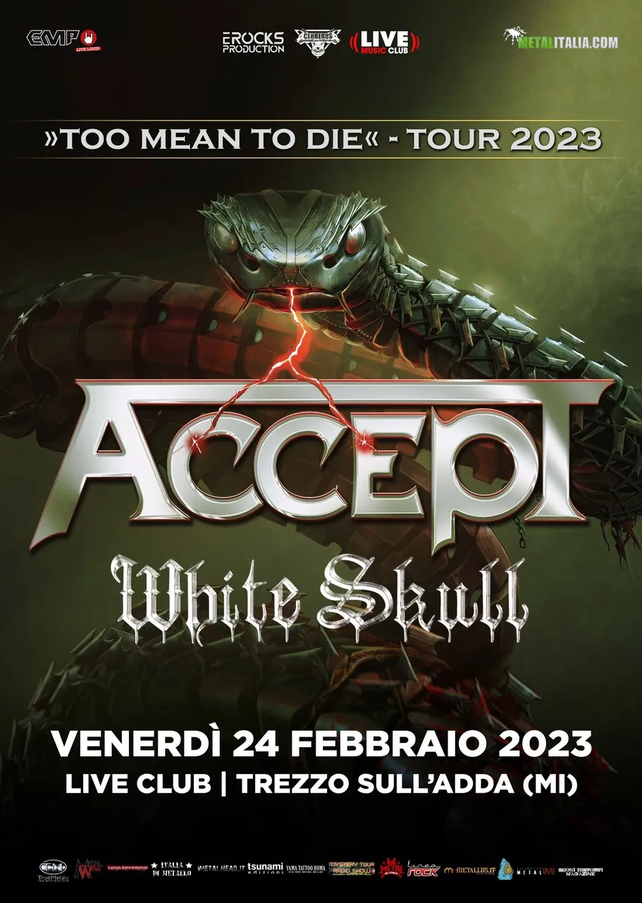 Accept: gli orari della data al Live Club