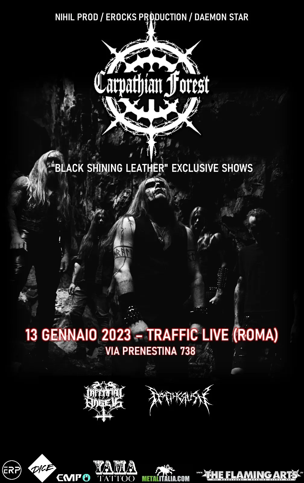 Carpathian Forest: recupero della data di Roma