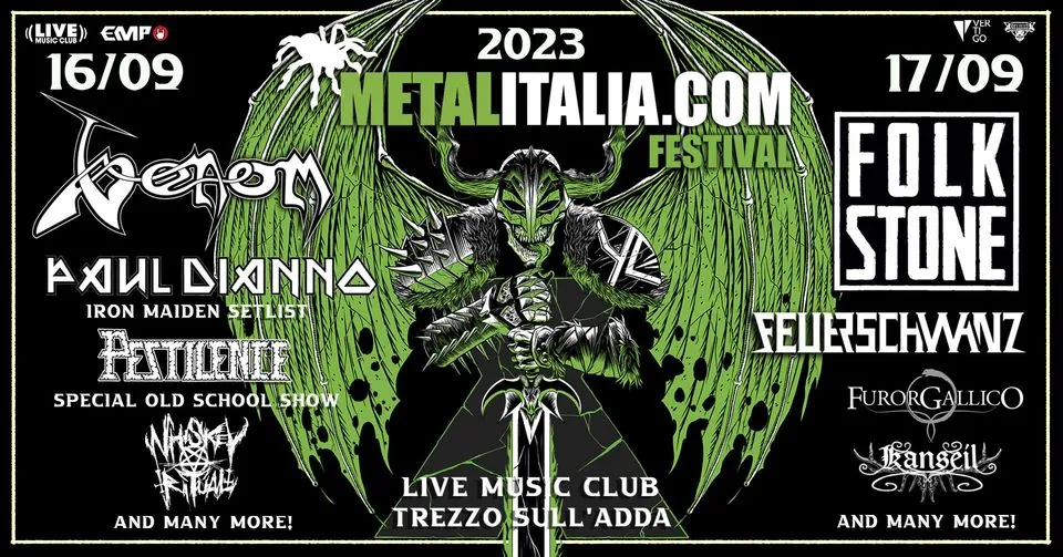 Metalitalia.com Festival 2023: Paul Di'Anno, Pestilence e nuove conferme