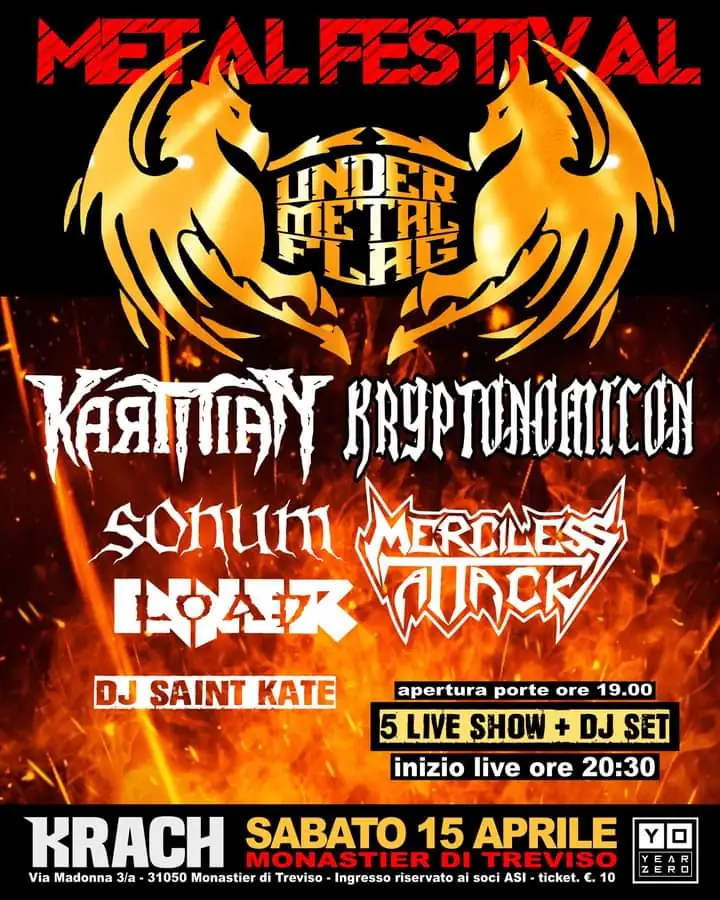 Under Metal Flag Festival: tutti i dettagli della prima edizione del festival in provincia di Treviso