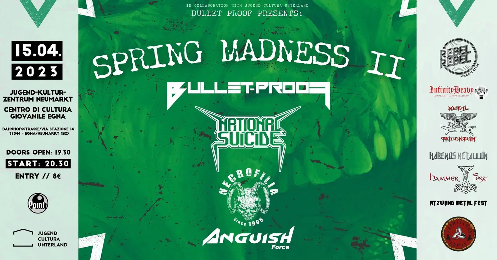 Bullet-Proof: live il 15 aprile allo Spring Madness Festival