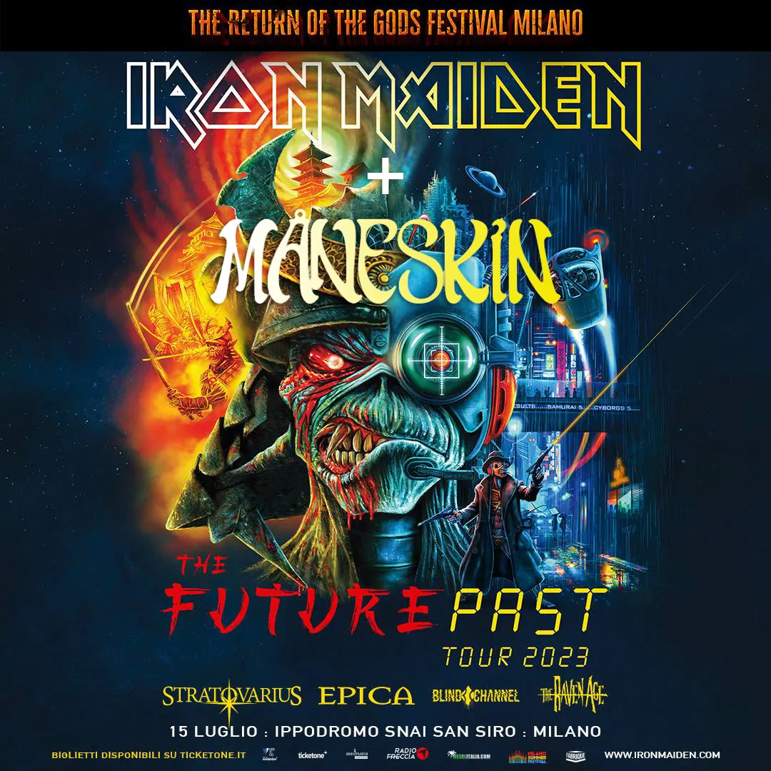 Iron Maiden: Måneskin co-headliner a Milano e una chitarra in palio!