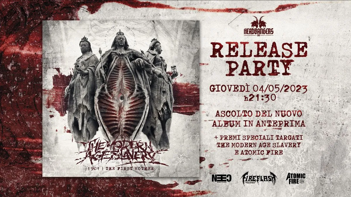The Modern Age Slavery: release party all’Headbangers di Milano giovedì 4 maggio