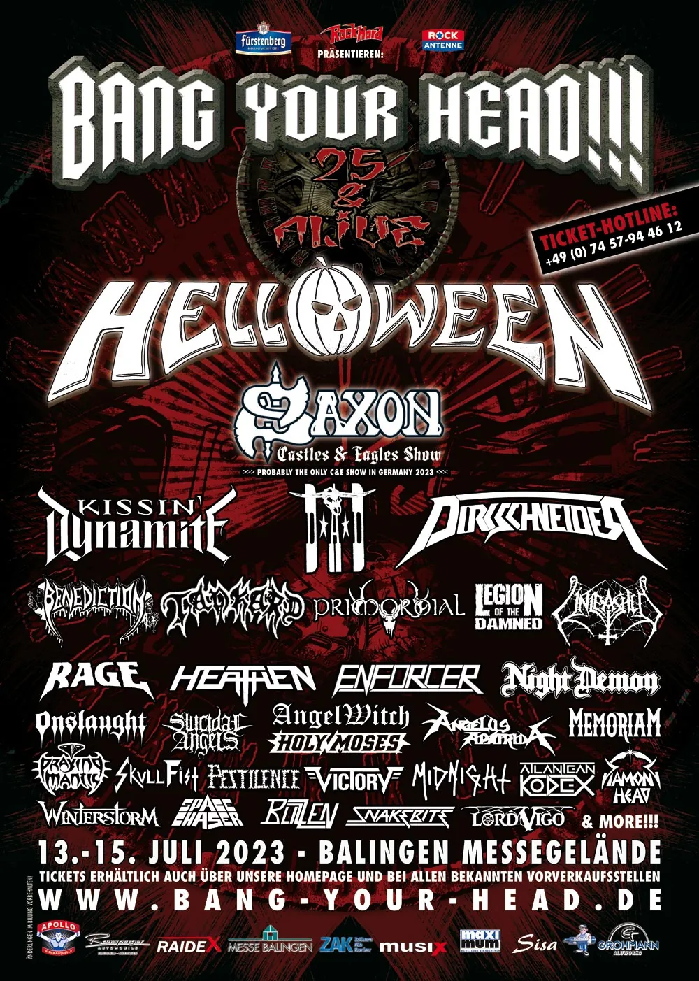 Bang Your Head: dal 13 al 15 luglio + Warm Up (12 luglio)