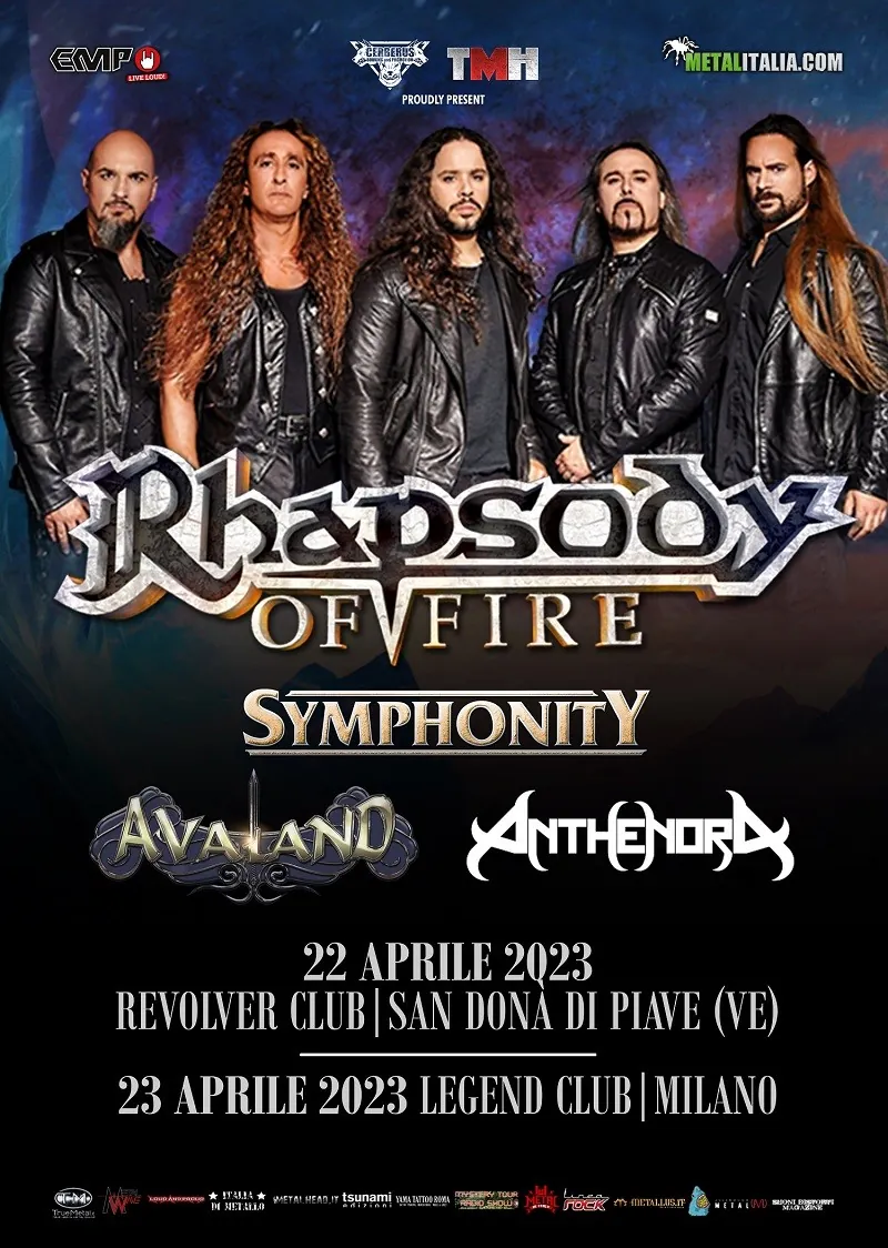 Rhapsody Of Fire: tutte le info sulla data di San Donà di Piave