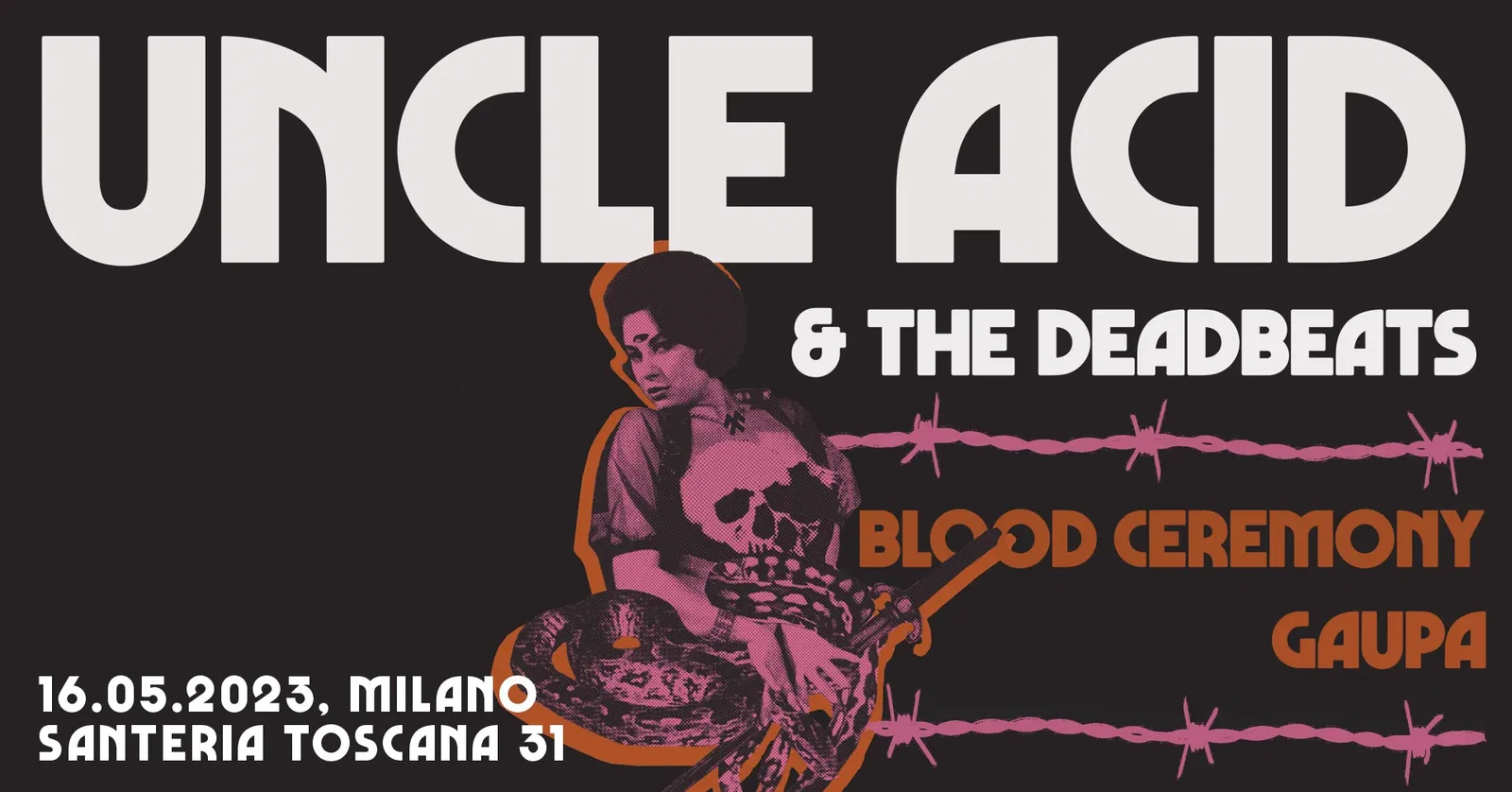 Uncle Acid And The Deadbeats: gli orari della data di Milano con Blood Ceremony e Gaupa