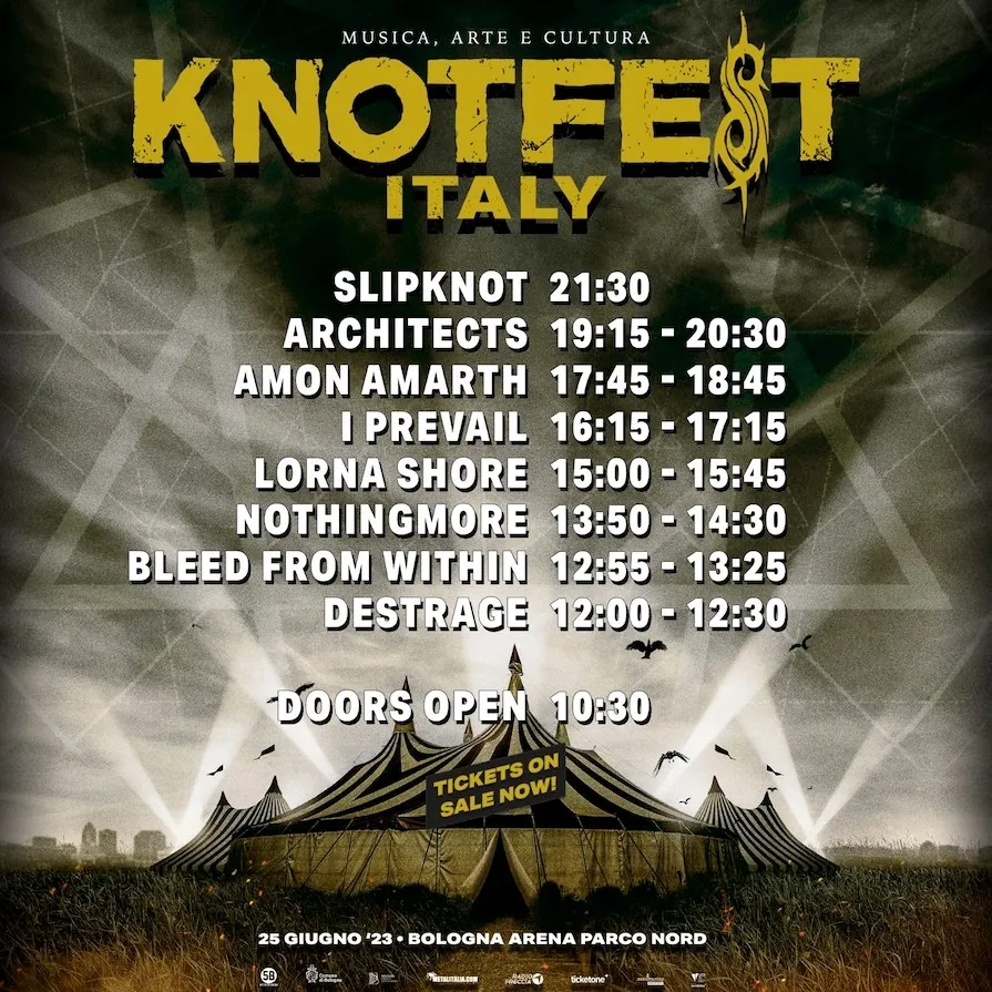 Knotfest Italy 2023: le info dell'evento