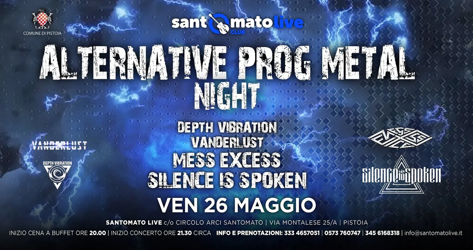 Depth Vibration: il 26 maggio all'Alternative Prog Metal Night