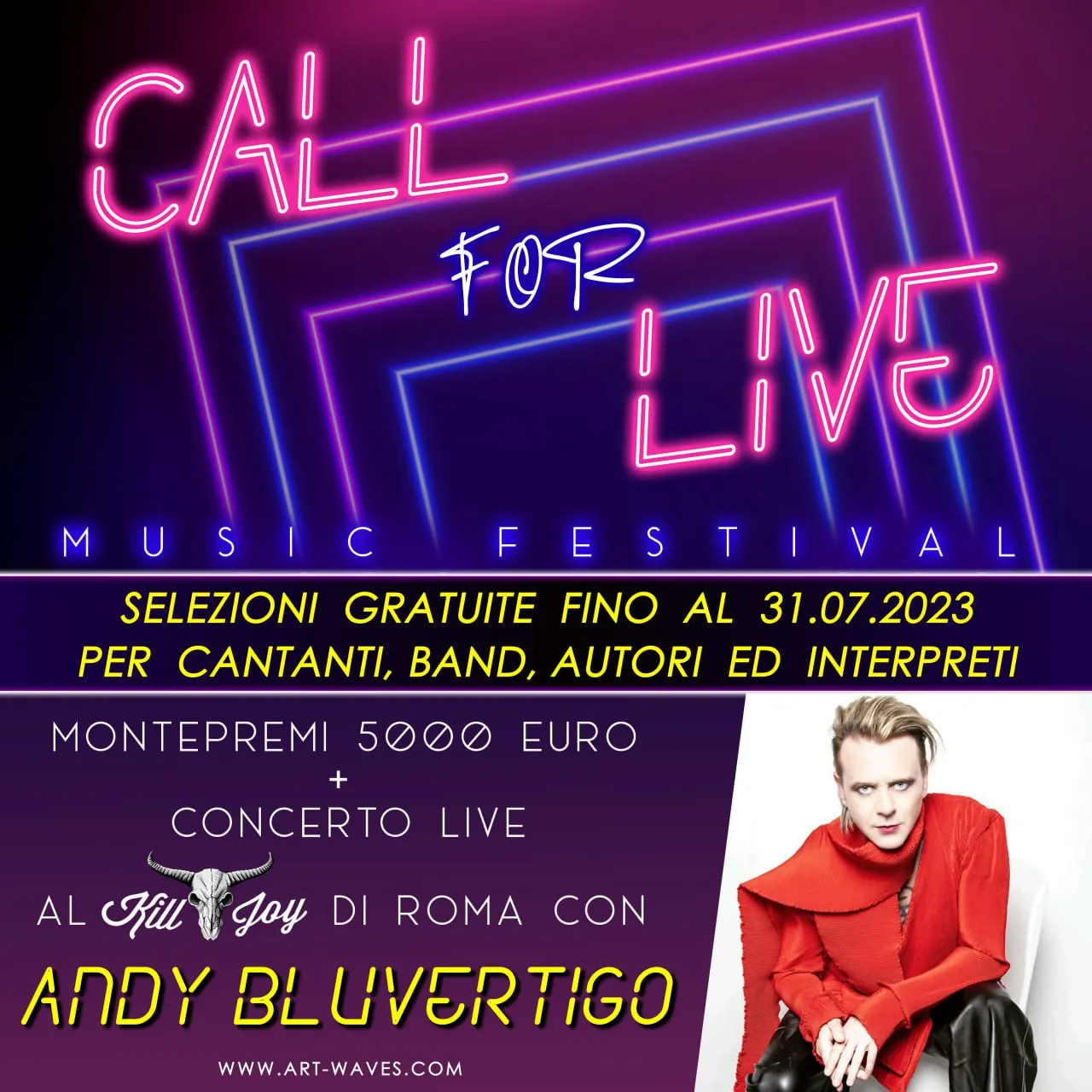 "Call for Live" Music Festival: aperte le iscrizioni al contest