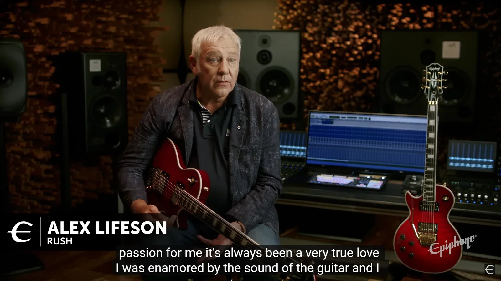 Rush: Alex Lifeson presenta la sua nuova Epiphone Les Paul