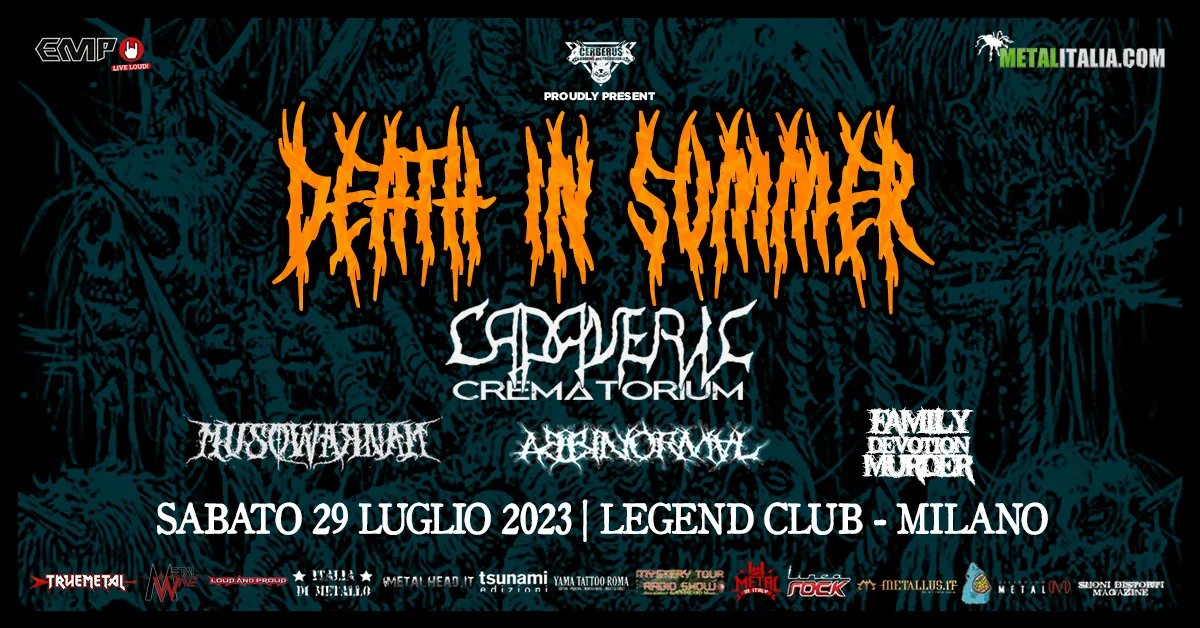 Live Report: Death In Summer Festival @ Legend Club (MI) 29/07/2023
