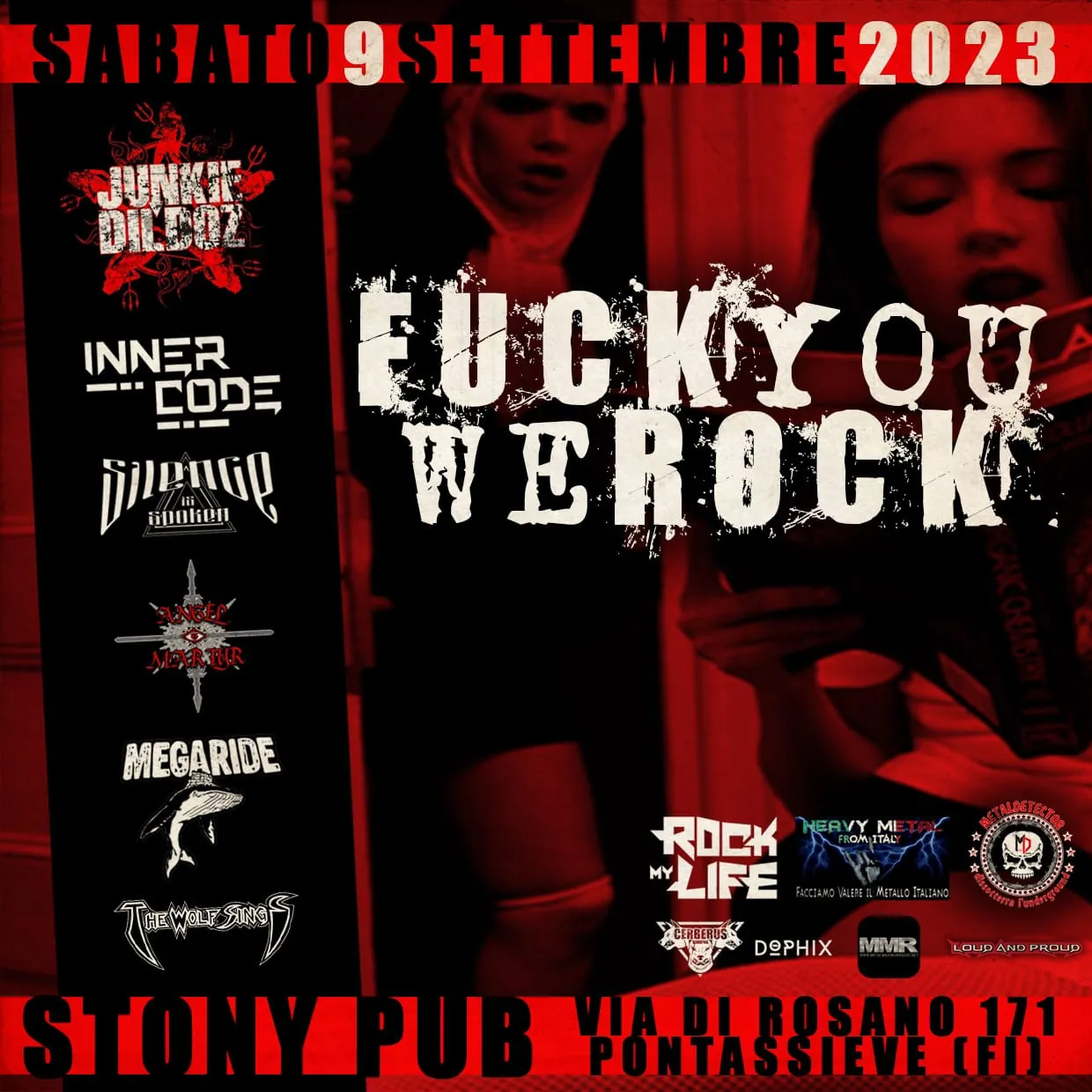 Fuck You We Rock Festival: evento a Firenze con Junlie Dildoz, Inner Code, Silence Is Spoken, Angel Martyr e altri