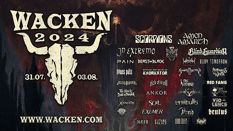 Wacken 2024: annunciate 33 band, tra cui Scorpions, Amon Amarth, In Extremo e Blind Guardian