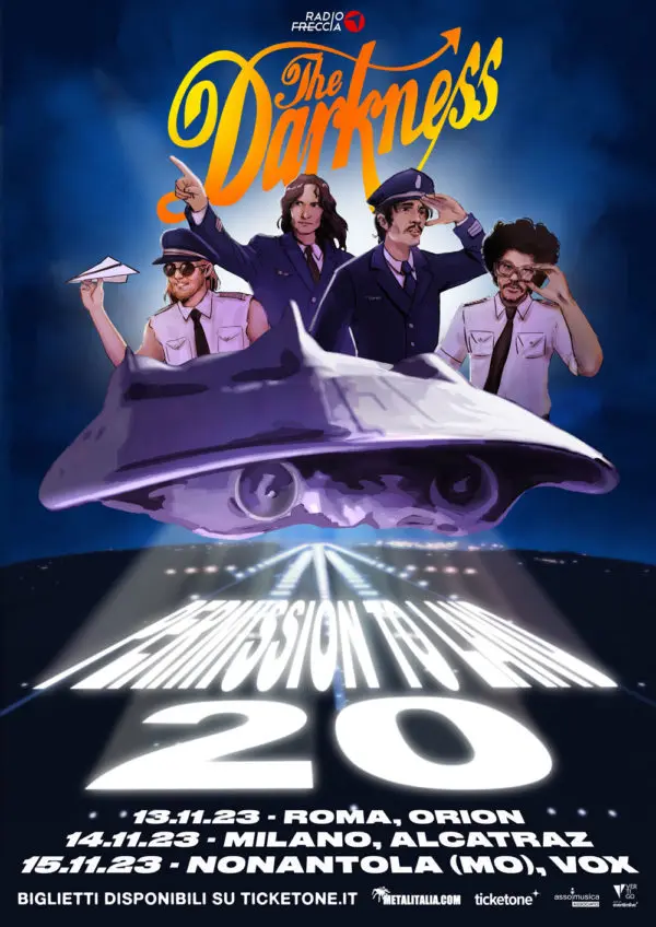 The Darkness: le tre date in Italia per il ventennale di Permission To Land
