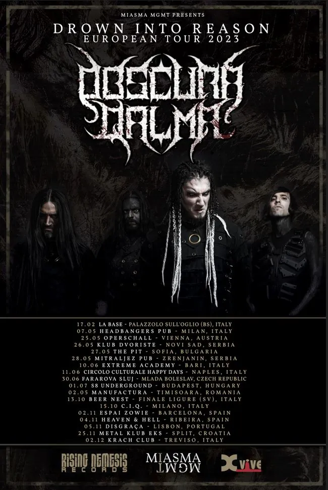 Drown Into Reason European Tour 2023: ecco le nuove date
