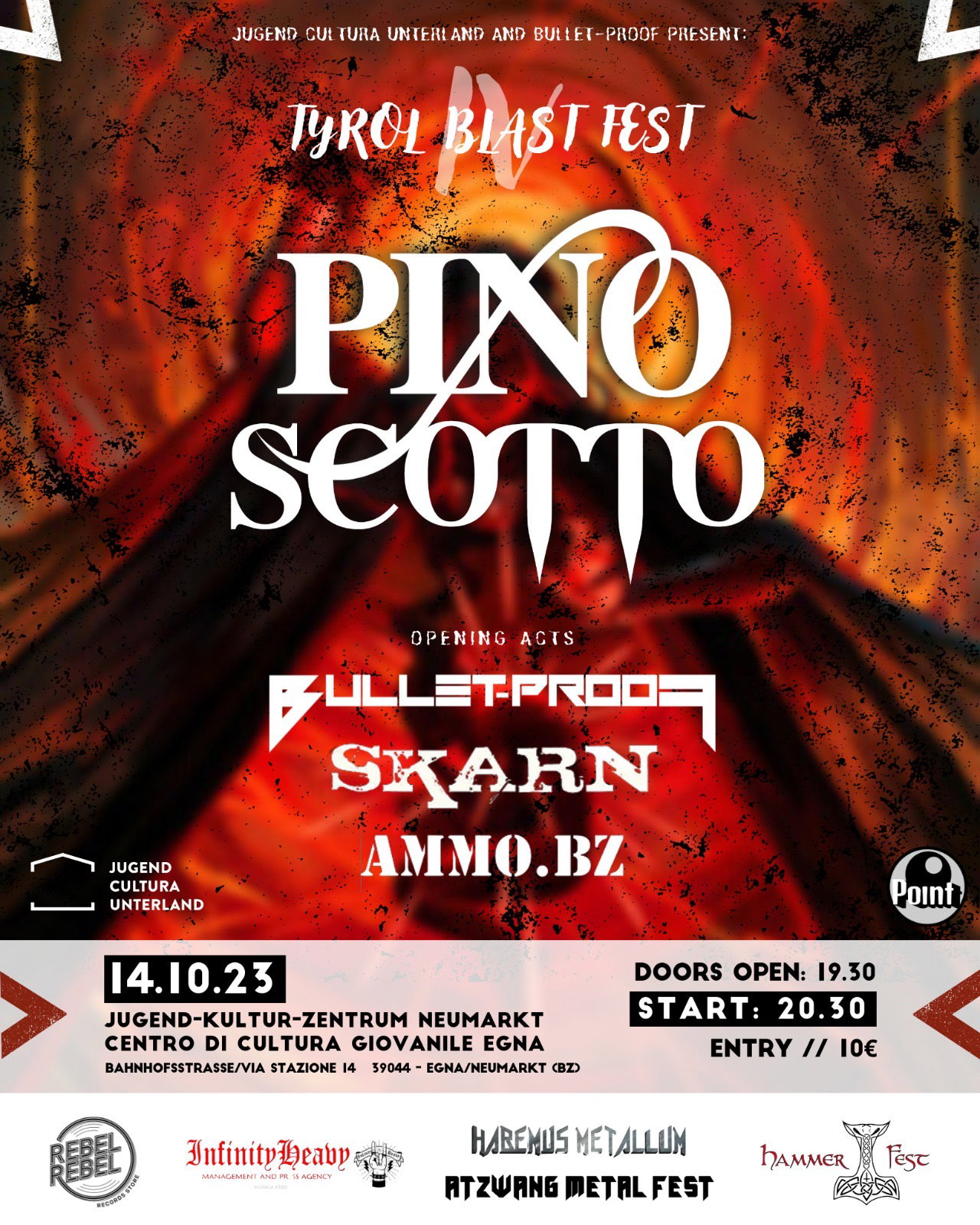 Tyrol Blast Fest: headliner Pino Scotto