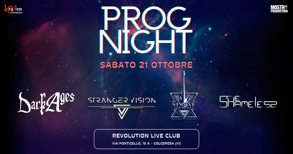 Prog Night 2023: a ottobre con Dark Ages, Stranger Vision e altri