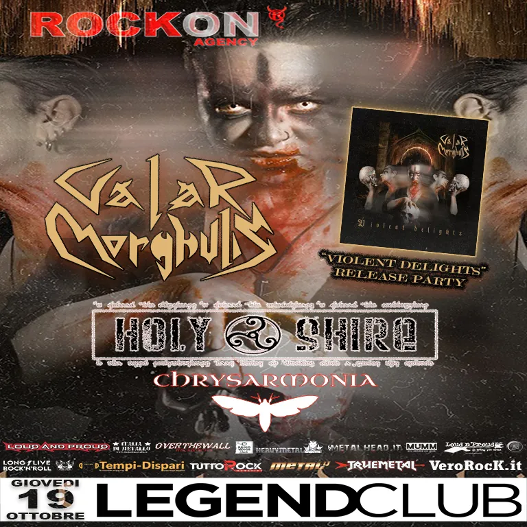 Live Report: Valar Morghulis + Holy Shire + Chrysarmonia @ Legend Club (MI) - 19/10/2023