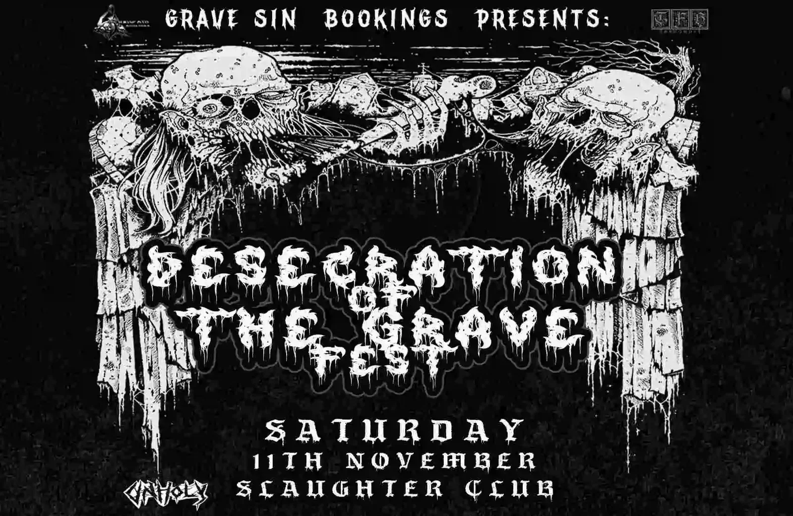 Desecration Of The Grave Fest: a novembre allo Slaughter Club