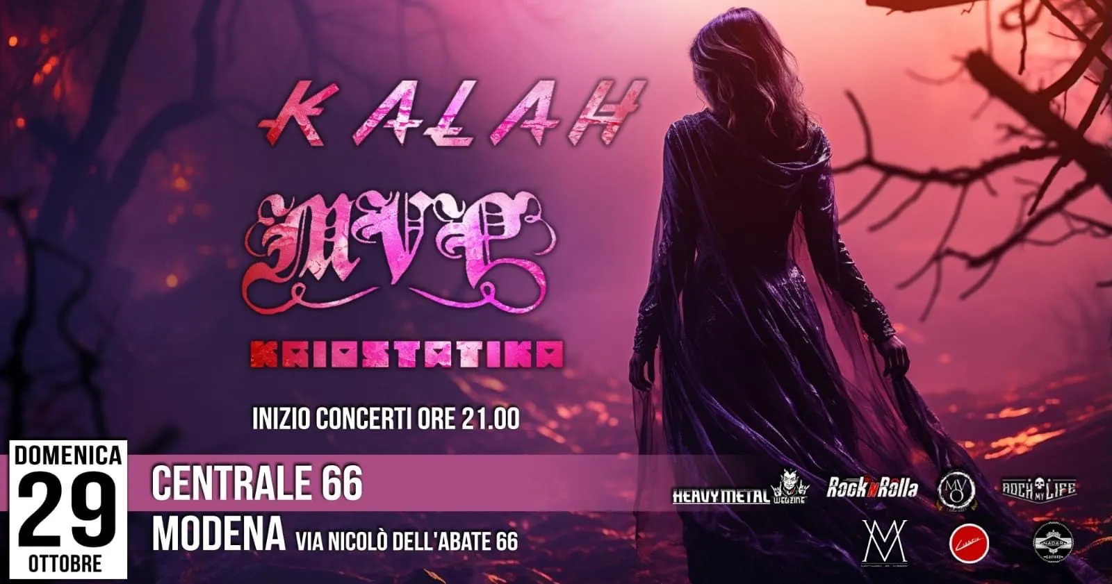 Kalah: live a Modena con Kriostatika e MPV